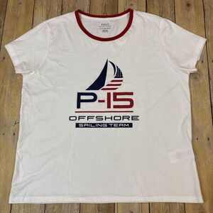 Polo Ralph Lauren Womens T Shirt Size XL P-15 Racing Offshore Sailing Team